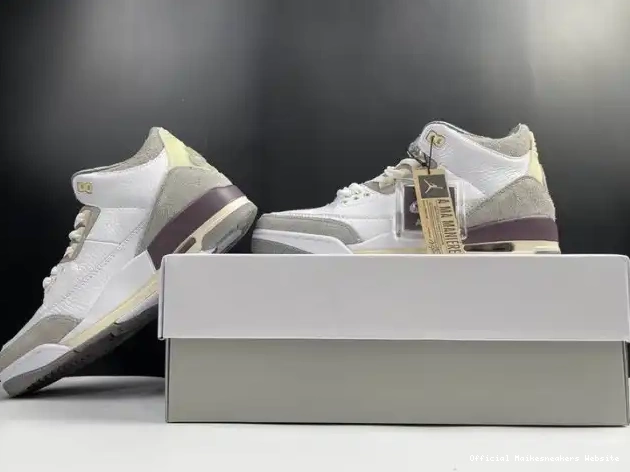 Official Maikesneakers Maniere Jordan A DH3434-110 3 Retro (W) Ma 0327
